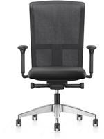 Se7en bureaustoel met netbespannen rugleuning