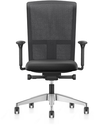 Se7en bureaustoel met netbespannen rugleuning