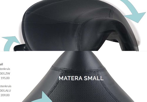 Zadelkruk Small Euroseats Matera leer-3