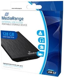 Externe SSD 128GB MediaRange USB 2.0 zwart