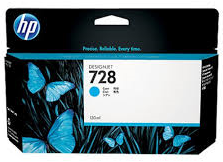 HP 728 cartridge cyaan F9J67A 130ml HC