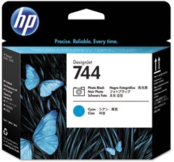 HP printkop 744 C4900A zwart & cyaan