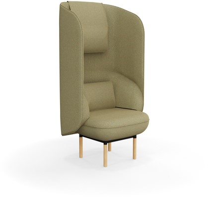 Fauteuil met hoge rug Margot