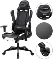 Gaming stoel Songmics PRO 9000 zwart-wit-3