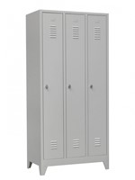 Lockerkast 3 deurs grijs 180 x 89 x 50 cm-2