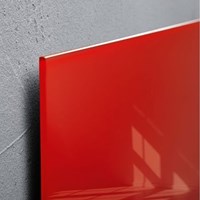 Glazen magneetbord Sigel Artverum 480x480x15mm rood-2