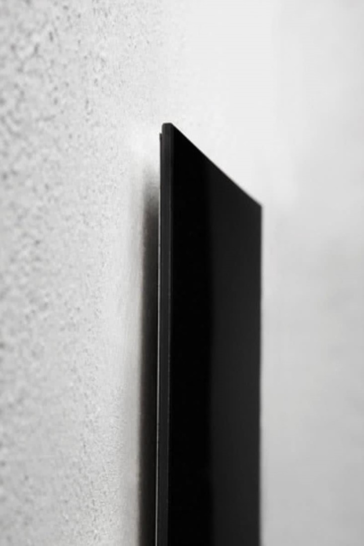 Bergbeklimmer Executie bloemblad Glazen whiteboard Sigel Artverum 120x780x15mm zwart -Pro Office