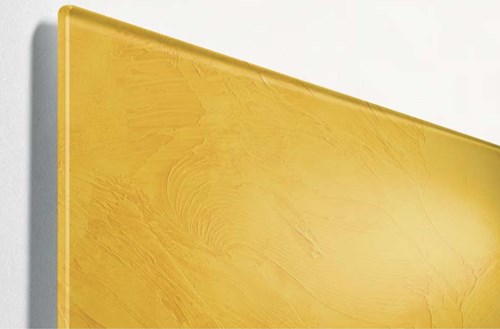 Glasbord Sigel Artverum 480x480x15mm geel gestructureerd-3