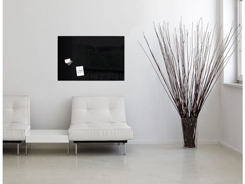 Glazen magneetbord Sigel Artverum 600x400x15mm zwart-2