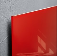 Glazen magneetbord Sigel Artverum 1000x650x15mm rood-2