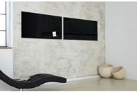 Glazen magneetbord Sigel Artverum 910x460x15mm zwart-2
