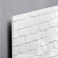 Glasmagneetbord Sigel Artverum 480x480x15mm White Klinker-3