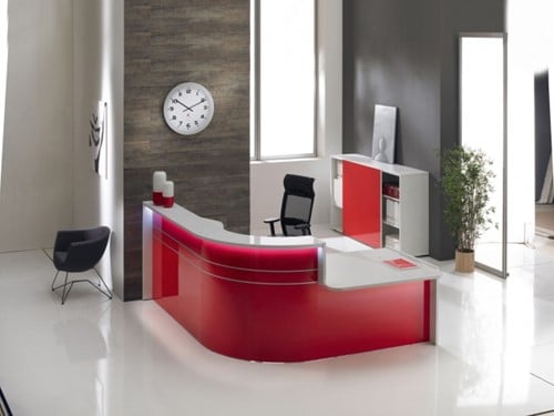 Balie met werkplek hoogglans First Impression-2