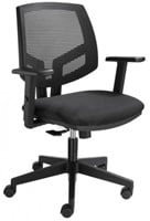 Goedkope bureaustoel ProLine Basic mesh rug zwart