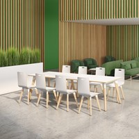 Houten overlegtafel Evasion Scandinavische stijl-3