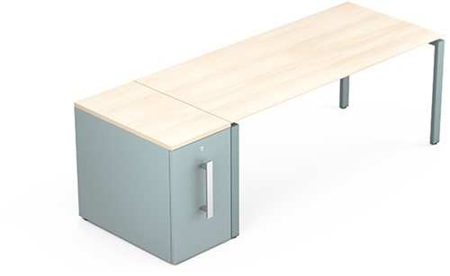 Bureau ladekast Gustave bureauhoogte 73,5cm hoog met topblad