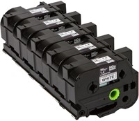 Brother HGE-261V5 zwart op witte labeltape 36mm High Grade-2