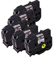Brother HGE-M951V5 zwart op mat zilveren tape 24mm High Grade-2