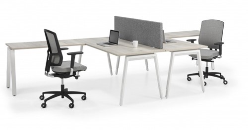 Groot hoekbureau 4Work Cad bureau in hoogte instelbaar-3