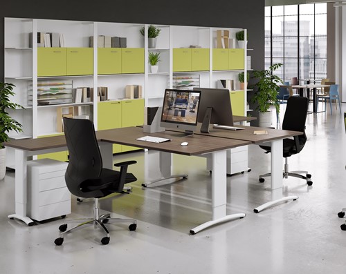 L bureau Entrada Classic in hoogte instelbaar
