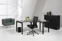 Hoekbureau-hout