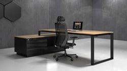 Directiebureau industrieel ProLine Quad4 met kast
