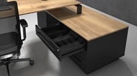 Hoekbureau industrieel ProLine Quad4 met opbergruimte-3