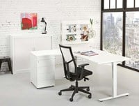 Hoekbureau wit ProLine Tendenz