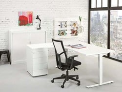 Hoekbureau wit ProLine Tendenz