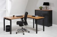 Groot hoekbureau met rechte hoek ProLine Quad4