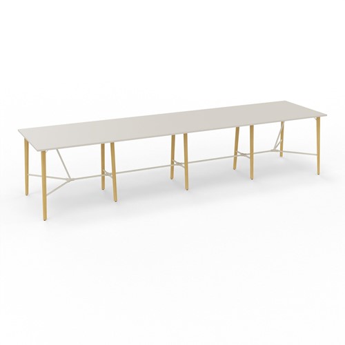 Hoge vergadertafel 16 personen 480x120 cm Robin-2