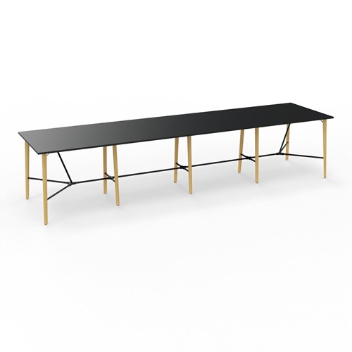 Hoge vergadertafel 16 personen 480x120 cm Robin