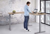 Hoog laag bureau elektrisch verstelbaar hoekbureau-3