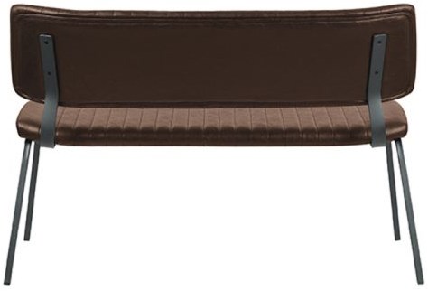 horecabank-kunstleder-bruin