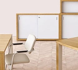 Houten kast met schuifdeur 78 x 120 x 46cm Kara