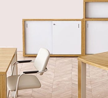 Houten kast met schuifdeur 78 x 120 x 46cm Kara