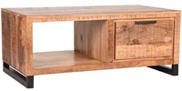 Houten salontafel met opbergruimte 110x60-2