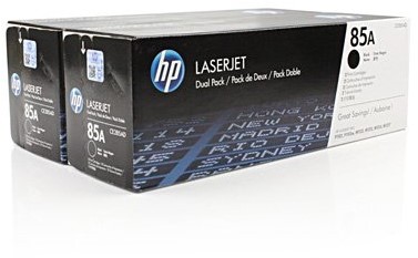 HP cartridge 85a zwart CE285AD duo pack 