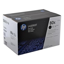 HP cartridge 80x zwart CF280XD duo pack 