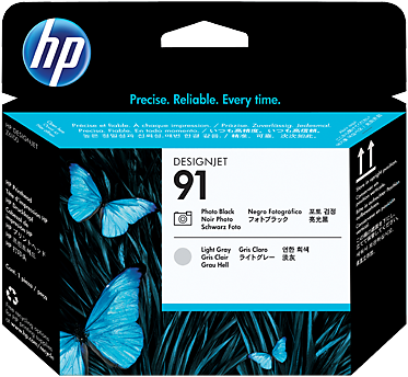 HP 91 printkop C9463A lichtgrijs + foto zwart