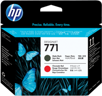 HP 771 printkop CE017A mat zwart + rood
