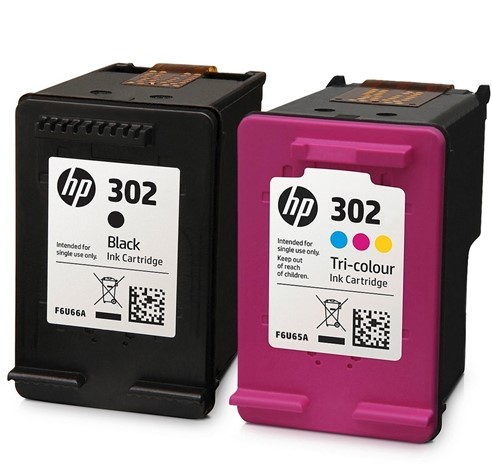 HP 302 multipack zwart + 3 kleuren X4D37AE-3