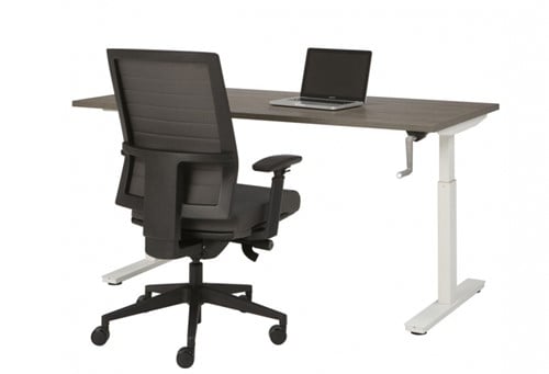 In-hoogte-verstelbaar-bureau