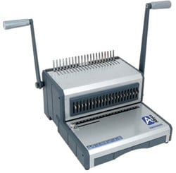 Inbindmachine Albyco S-160 voor plastic bindringen tot 500 vel