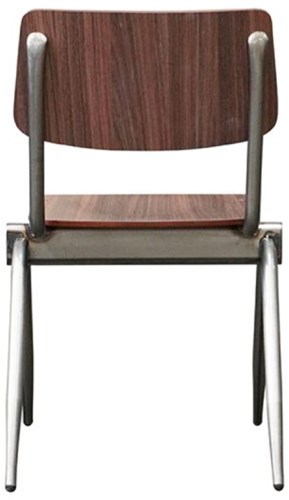industriele-stoel-kantine-hout-gun-metal