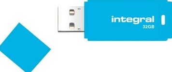 Integral Neon USB stick 32GB USB 2.0 Blauw-2