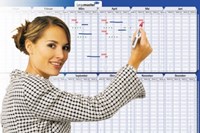 Planbord jaarplanner poster 60x90cm liggend oprolbaar-2