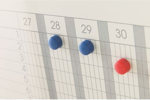 Jaarplanner met weeknummers whiteboard 60x120cm-3