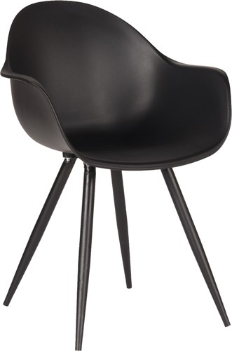 Kantinestoel Eliza zwart