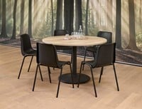 Ronde tafel 4 personen 120cm ProLine Tendenz met zuilvoet-3